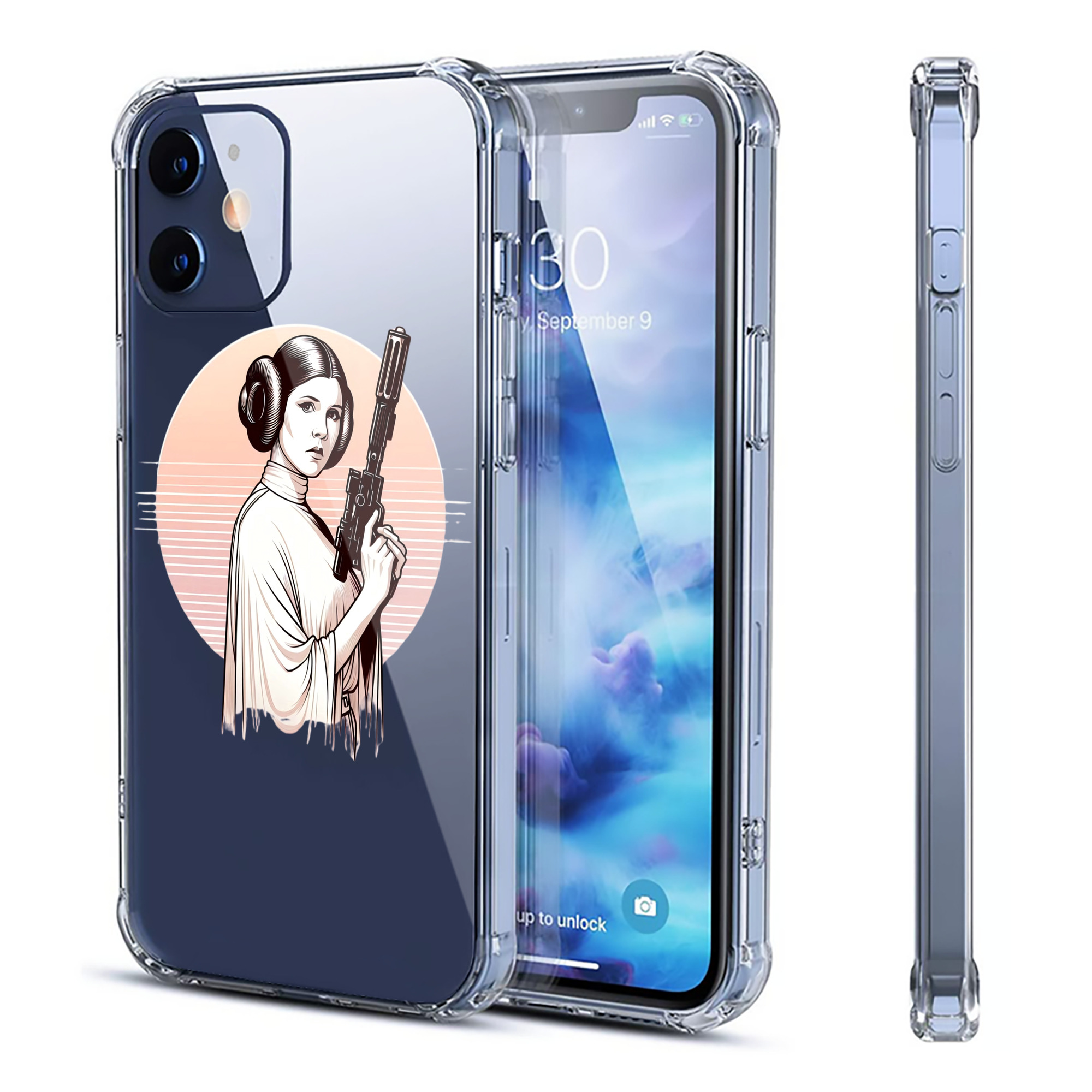 （画像用） スター・ウォーズ Star Wars 【iPhone 12シリーズ対応】透明スマホケース（クリアソフトケース）